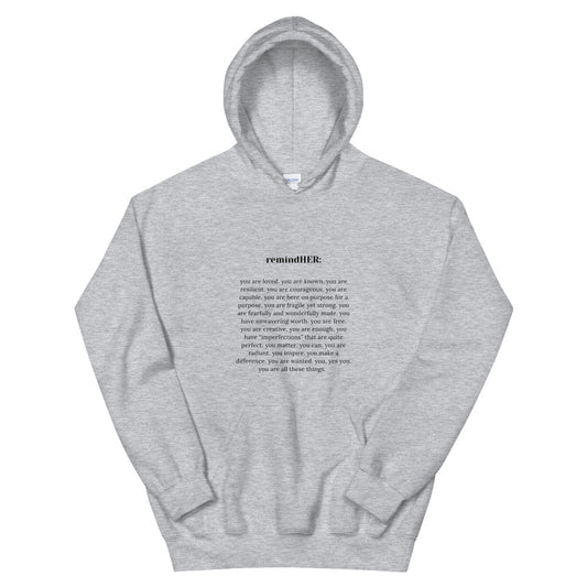 enCOURAGEher {remindHER} hoodie